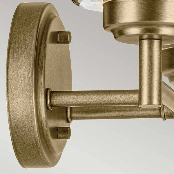 Lampă de perete Kichler KL-WINSLOW-2W-NBR WINSLOW 2xE27/60W/230V alamă