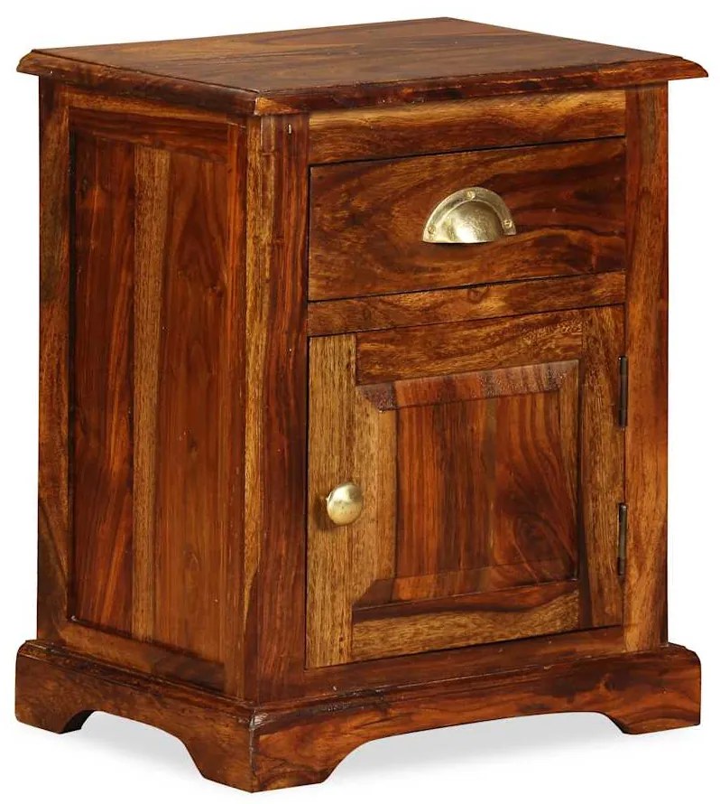 vidaXL Noptieră 40 x 30 x 50 cm, lemn masiv de acacia