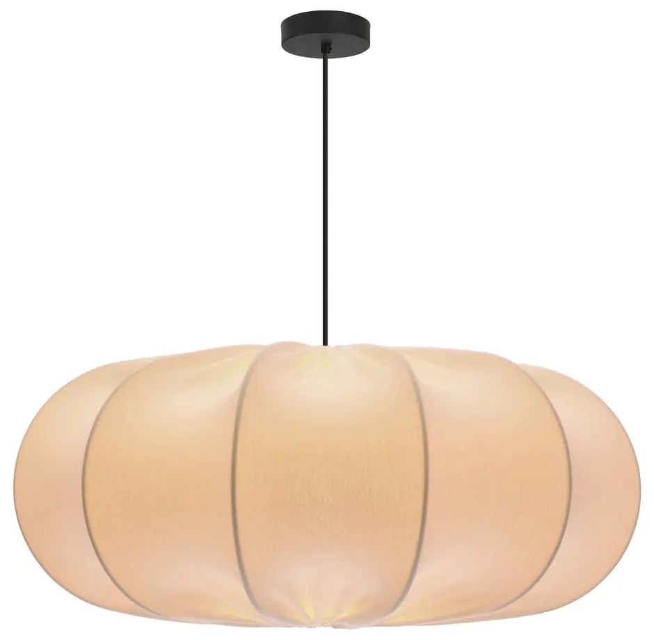 Lustră albă cu abajur textil ø 52 cm Cafee – Candellux Lighting