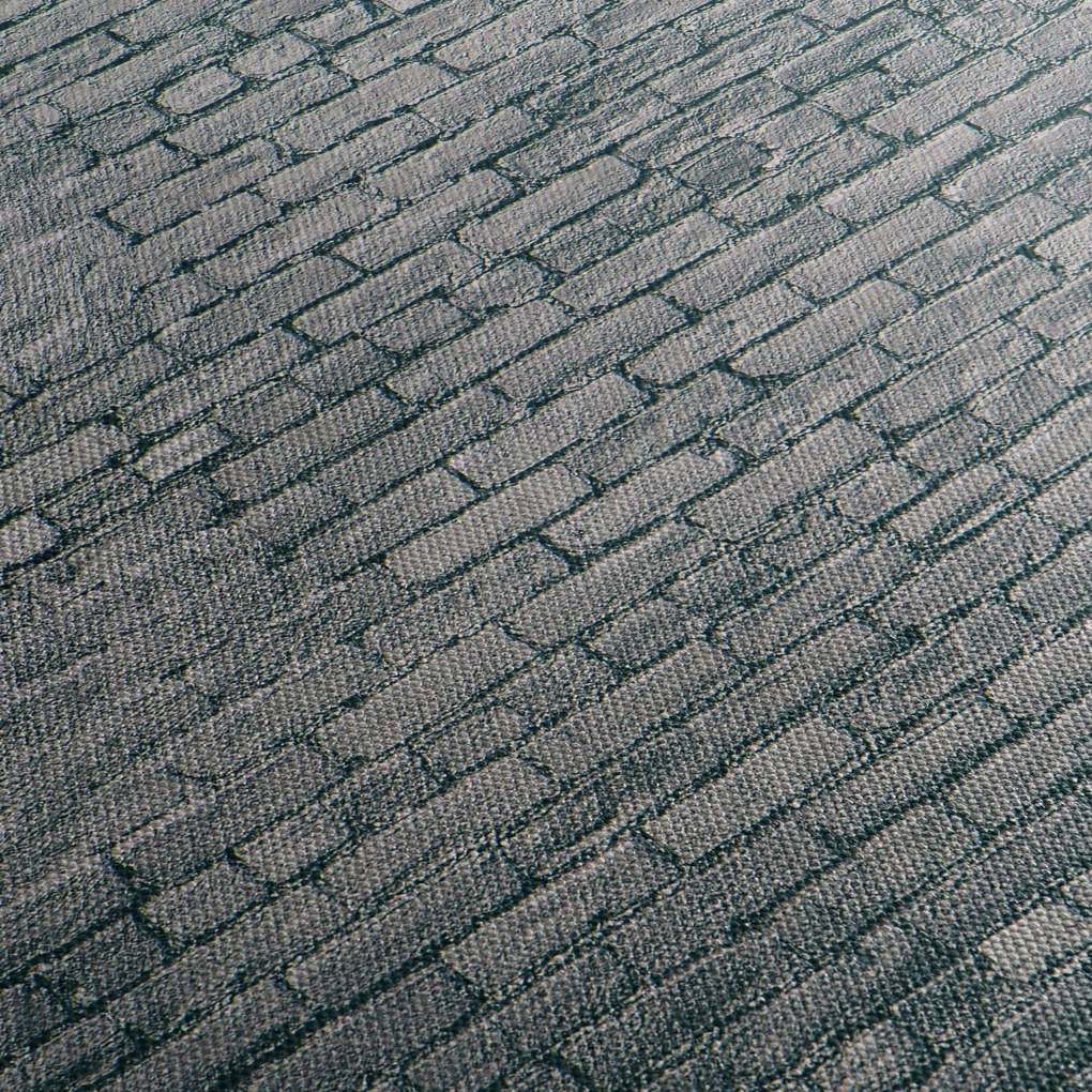 Tabloul cu perete din cărămidă (cu ceas) (90x30 cm)