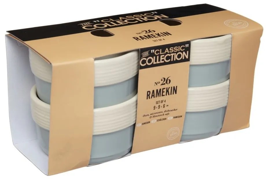 Set 4 forme pentru copt din ceramică Kitchen Craft Classic Collection, ⌀ 9 cm