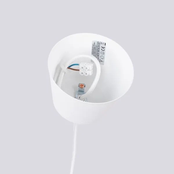 Lustră pe cablu Sollux SL.1702 BILO 1xE27/15W/230V d. 35 cm alb