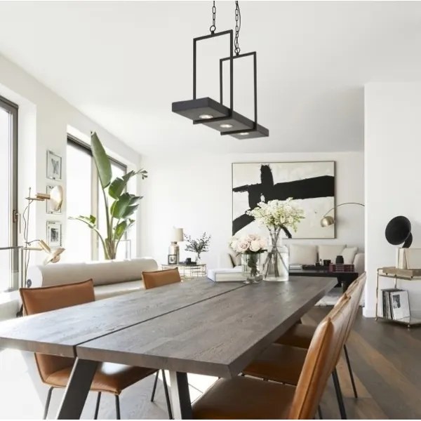 Markslöjd 105780 - LED Lustră dimmabilă pe lanț TRAY 3xLED/3W/230V negru