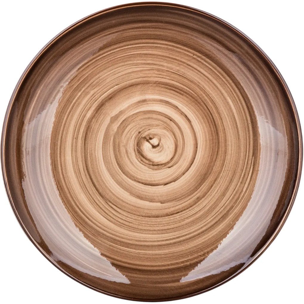 Farfurie întinsă Banquet PALAS, 27 cm, maro