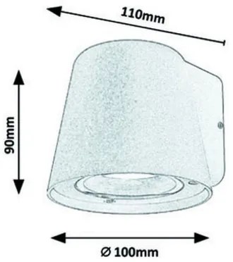 Aplică de exterior Rabalux 1xGU10/35W/230V IP54 albă