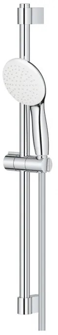 Set dus crom cu bara, para dus si furtun, Grohe New Tempesta 110 si baterie dus Cersanit Suaro