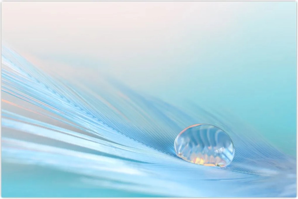 Tablou - Picătură albastră (90x60 cm)