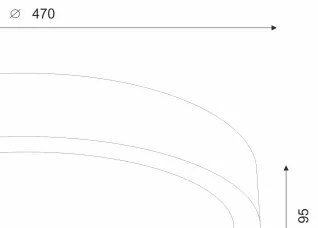 Plafonieră LED Brilagi CARVALHO SLIM 3xE27/60W/230V stejar nuc d. 47 cm