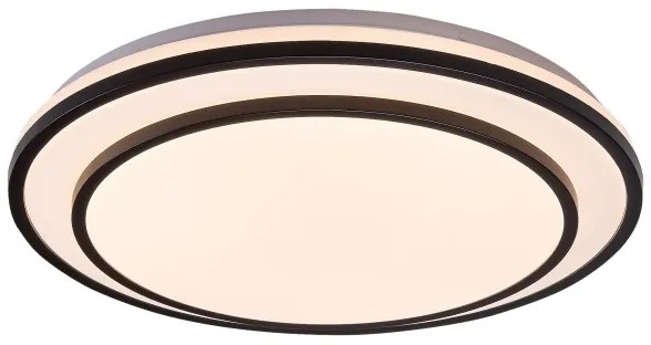 Rabalux 2130 - Plafonieră LED dimabilă LUPITA, 40W/230V, neagră, cu telecomandă