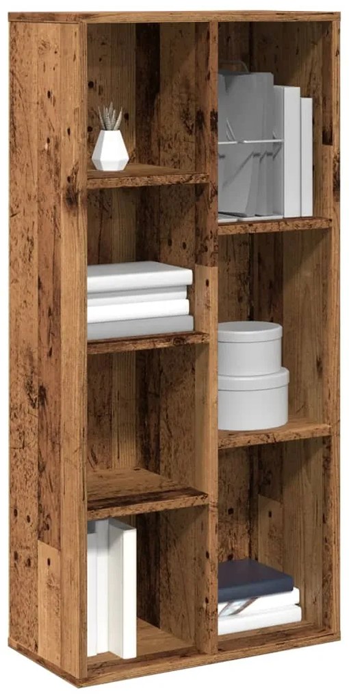 vidaXL Bibliotecă, lemn vechi, 50x25x104 cm
