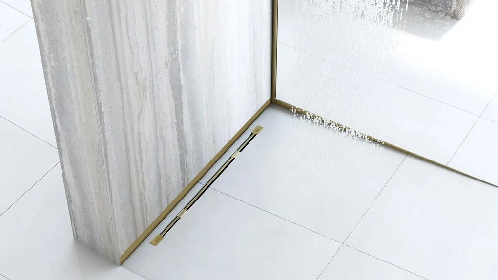 Banda frontala pentru cadita de dus 130cm auriu periat