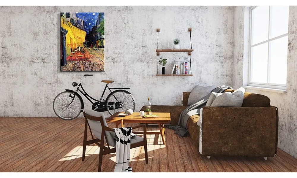 Reproducere tablou Vincent van Gogh - Cafe Terrace, 60 x 80 cm