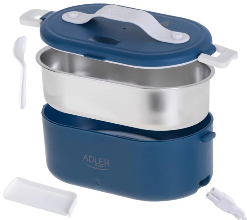 Cutie electrica alimente Adler AD 4505, 0.8 L, Container inox inoxidabil, Albastru