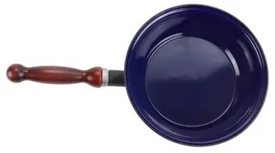 Sfinx Tigaie smaltată cu mâner din lemn BSE, 20 cm, diam. 20 cm