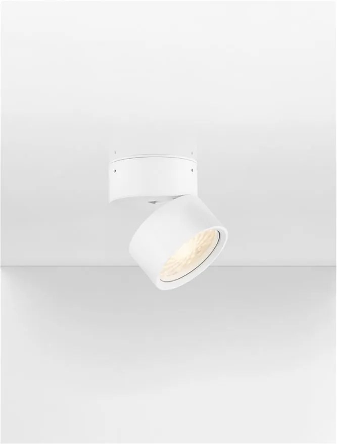Spot LED aplicat directionabil diametru 8cm PULL alb, NVL-9030771
