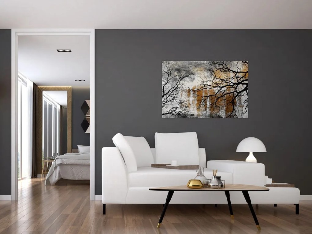 Tablou - Siluetă copac (90x60 cm)