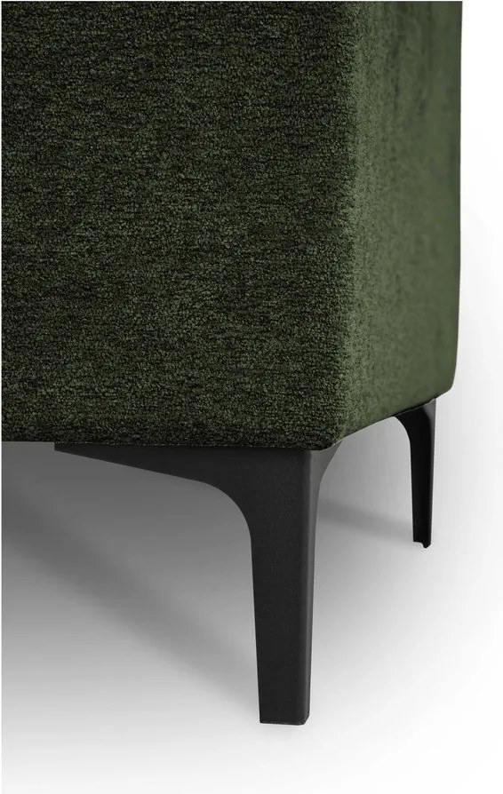 Colțar verde cu tapițerie din chenille (cu colț pe partea stângă/în formă de ”L”) Copenhagen – Scandic