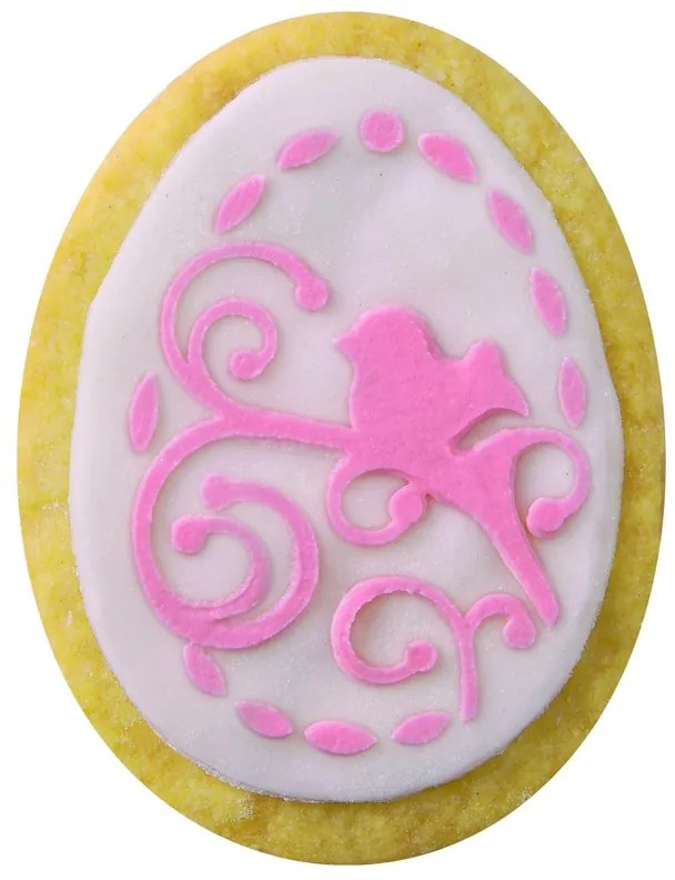 Set ustensile decorative biscuiti pentru Paste  Dr.Oetker 1879, 5 piese, 4 decoratii, 1 matrita, Otel inoxidabil, Argint