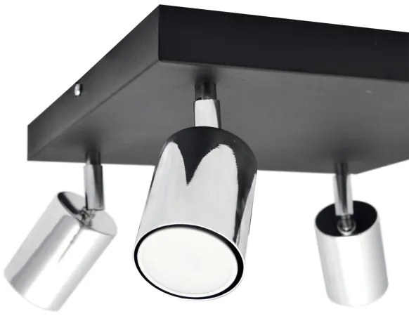 Spot LED TUNE 4xGU10/4,8W/230V crom mat/negru