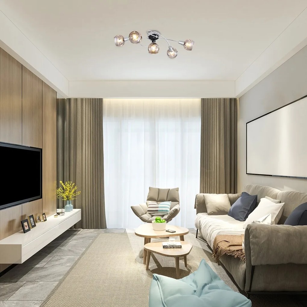 Lustra cu 5 spoturi design modern Tamara 5349 RX