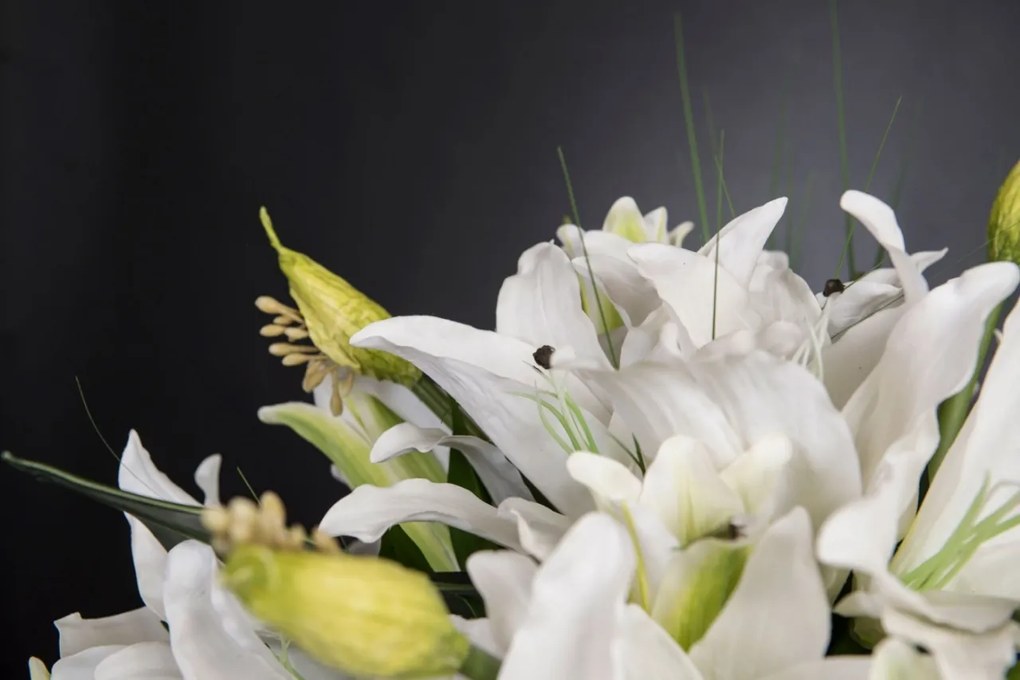 Aranjament floral mare COPPA LAURA LILIUM, H-120cm