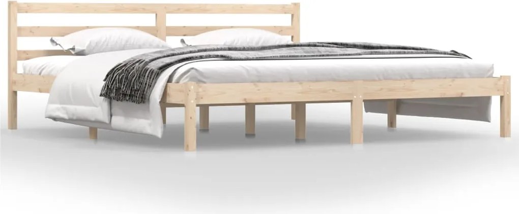vidaXL Cadru de pat Super King, 180x200 cm, lemn masiv de pin