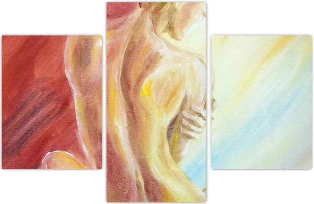 Tablou - Imaginea unei femei care se odihnește, pictură în ulei (90x60 cm)