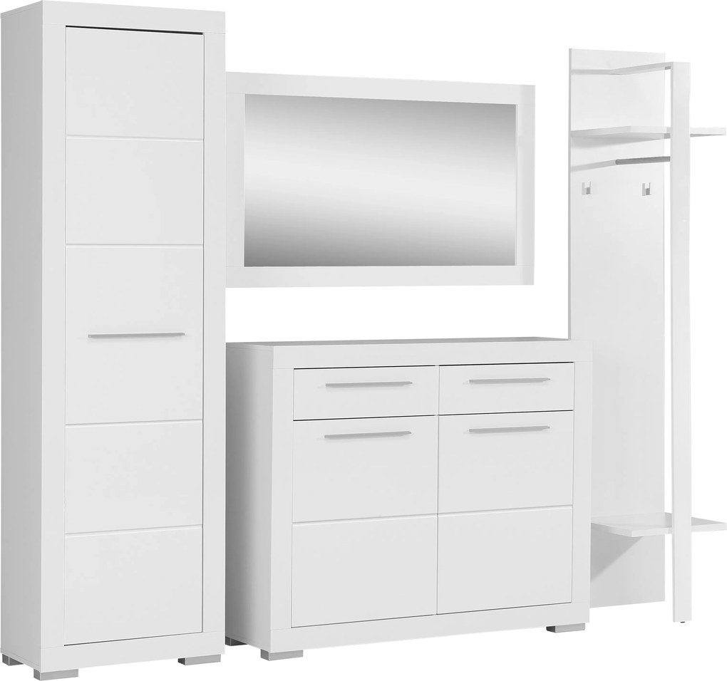 Set mobilier din 4 piese AVA White