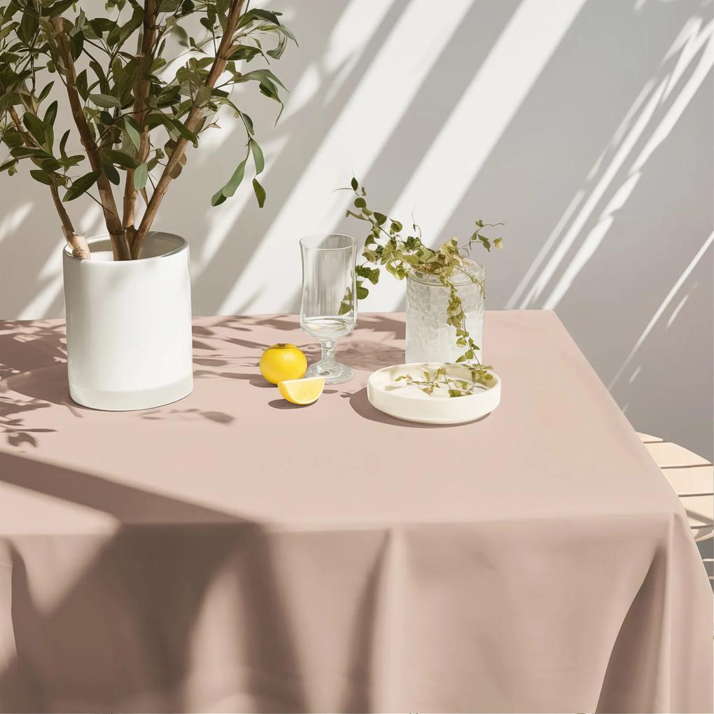Goldea față de masă decorativă rongo deluxe - bej cu luciu satinat 120 x 180 cm