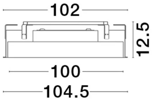 Plafoniera LED incastrabila reglabila PERFECT 100cm negru CCT Dimmable