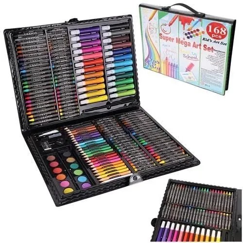 Kit de artă creativă într-o servietă practică - 168 buc - MAALEO