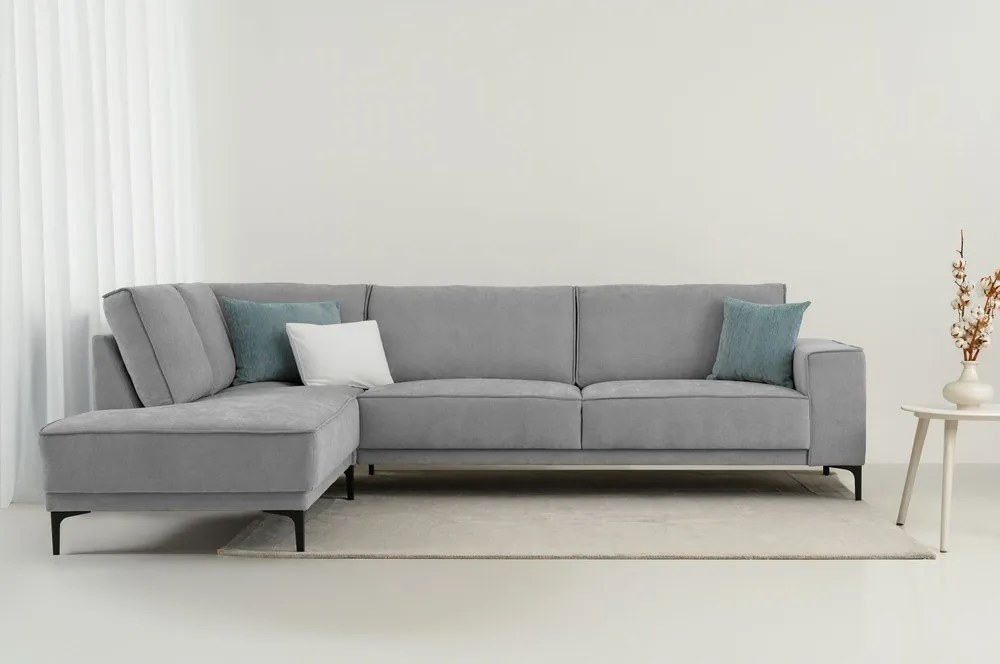 Colțar gri (cu colț pe partea stângă/în formă de ”L”) Copenhagen – Scandic