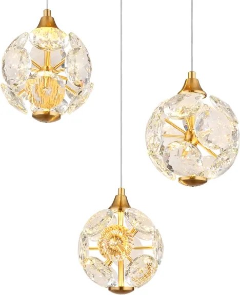 Globo 16047-3H - Lustră LED suspendată pe cablu VIRINA LED/24W/230V 3000K auriu