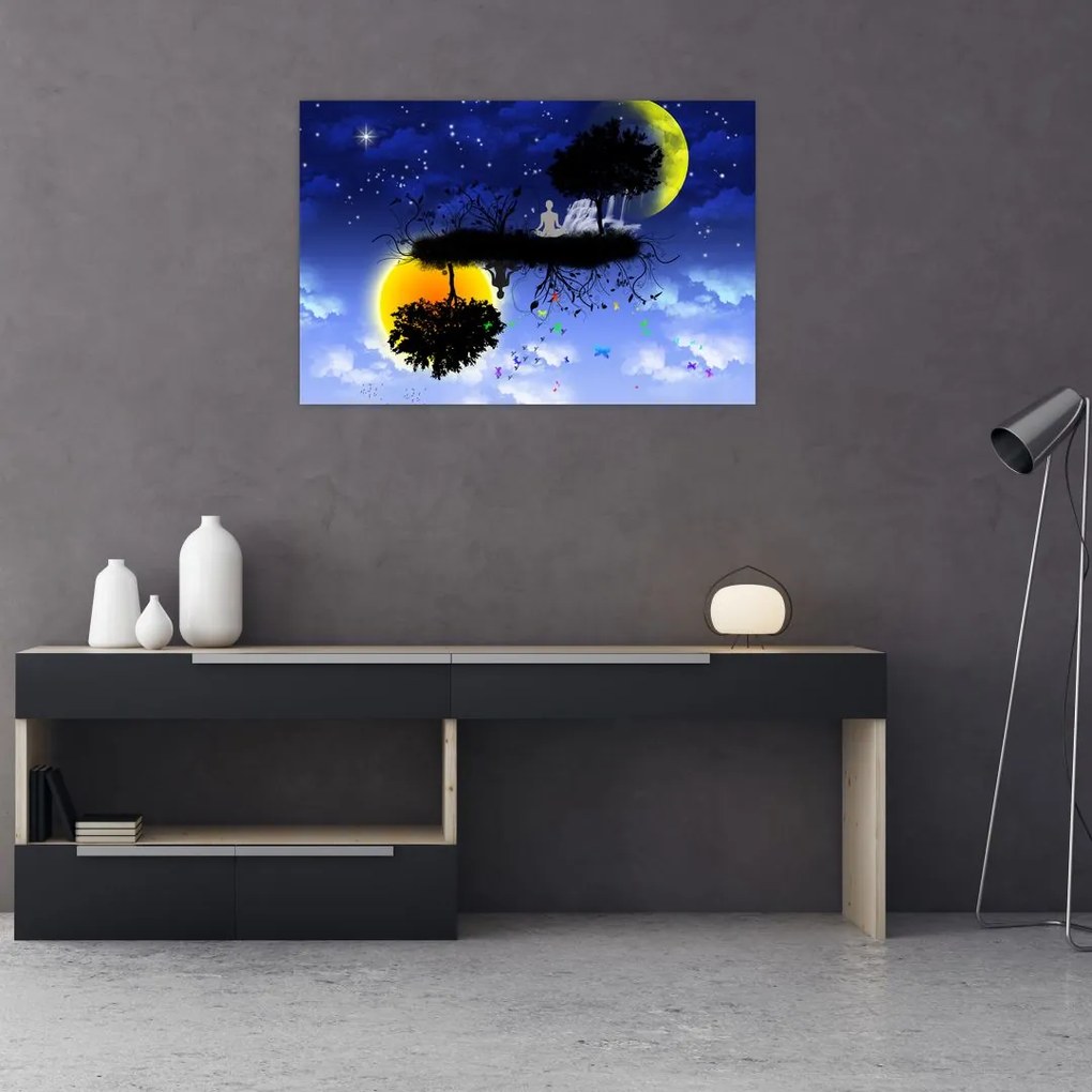 Tablou - Reflecția echilbrului (90x60 cm)