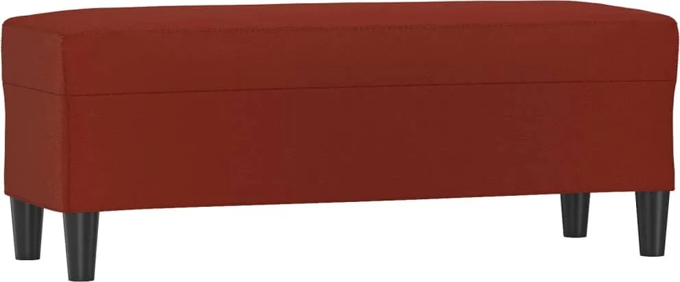 vidaXL Bancă, roșu vin, 100x35x41 cm, piele ecologică