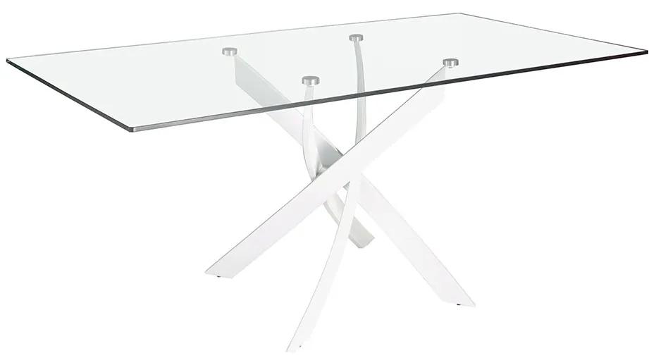 Masa dreptunghiulara design modern Veola alb, 150x95cm