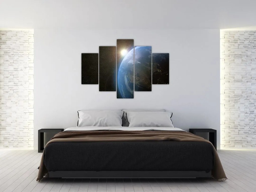Tablou - Pământul privit din spațiu (150x105 cm)