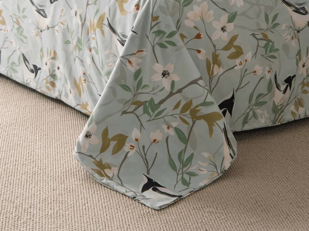 Lenjerie de pat din microfibra FLORIBIRD verde Dimensiune lenjerie de pat: 70 x 90 cm | 140 x 200 cm