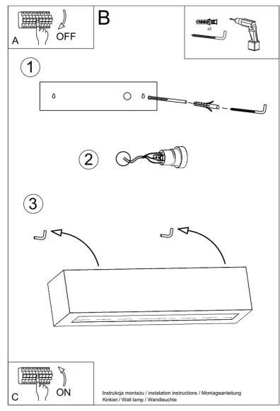 Aplică VEGA 1xE27/60W/230V gri