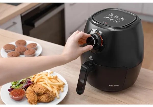 Friteuză cu aer cald Sencor 3,5 l 1300W/230V negru