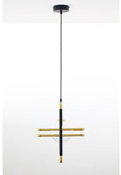 Lustră pe cablu Jupiter 2028 FIORI 1xG9/10W/230V negru/auriu/transparent