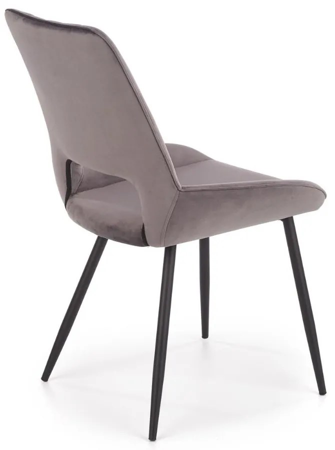 Scaun de bucaterie Thesia, gri/negru