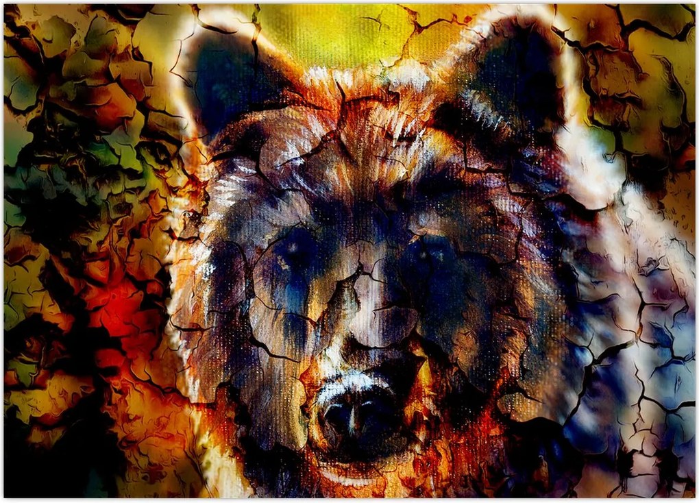 Tablou - Urs,pictură (70x50 cm)