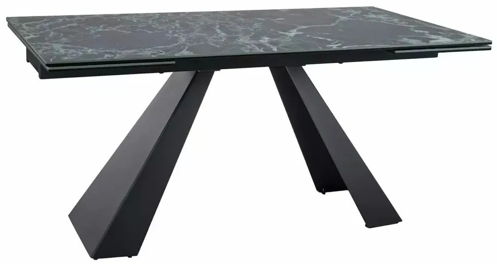 Masa extensibila Salvadore Ceramic VERDE ALPI/negru mat L160-240 cm