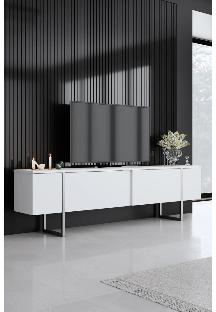 Mobilier living Luna set (Alb + Argintiu) . 1102330