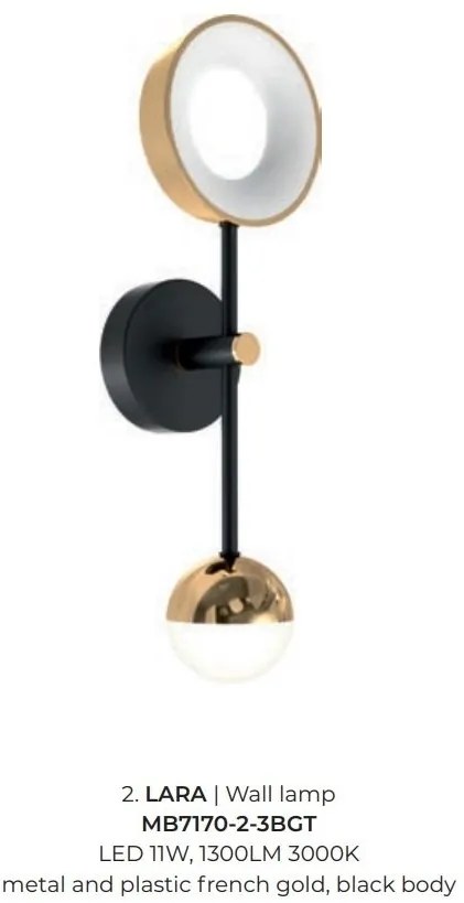 Aplica de perete LED design modern LARA