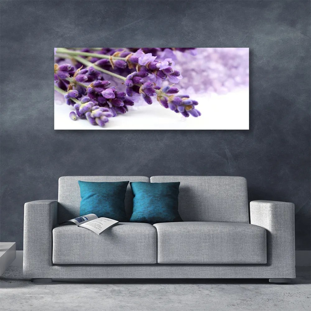 Tablou pe panza canvas Flori Floral violet