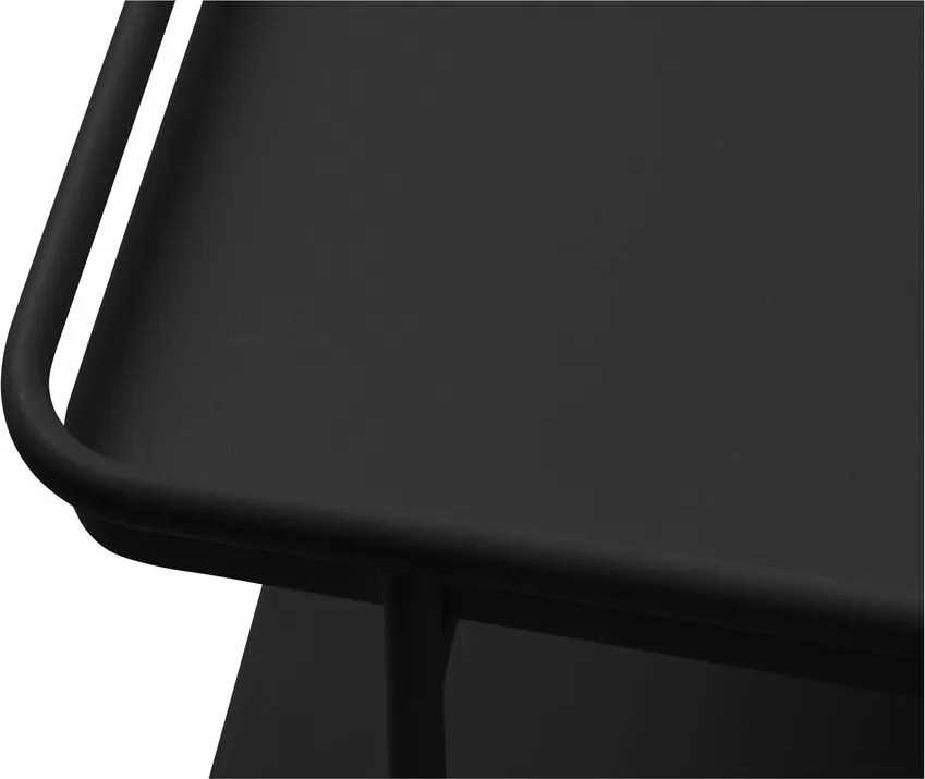 Măsuță de cafea neagră din metal 55x110 cm Yuba – Unique Furniture