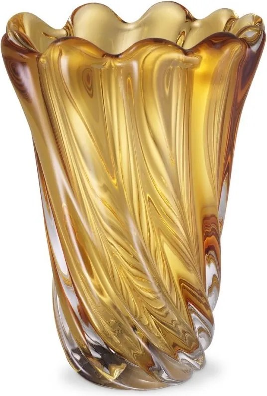 Vaza flori, Vas decorativ Contessa L, galben 115407 HZ