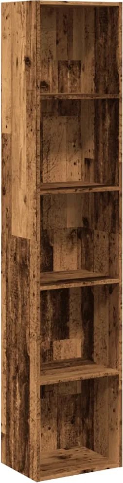 vidaXL Bibliotecă, lemn vechi, 40x30x189 cm, lemn prelucrat